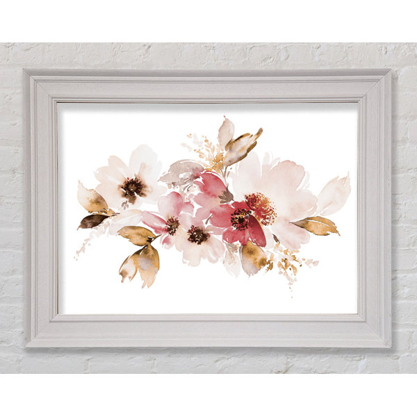 Rosalind Wheeler Blush Pink Flowers Gerahmter Druck Wayfair De